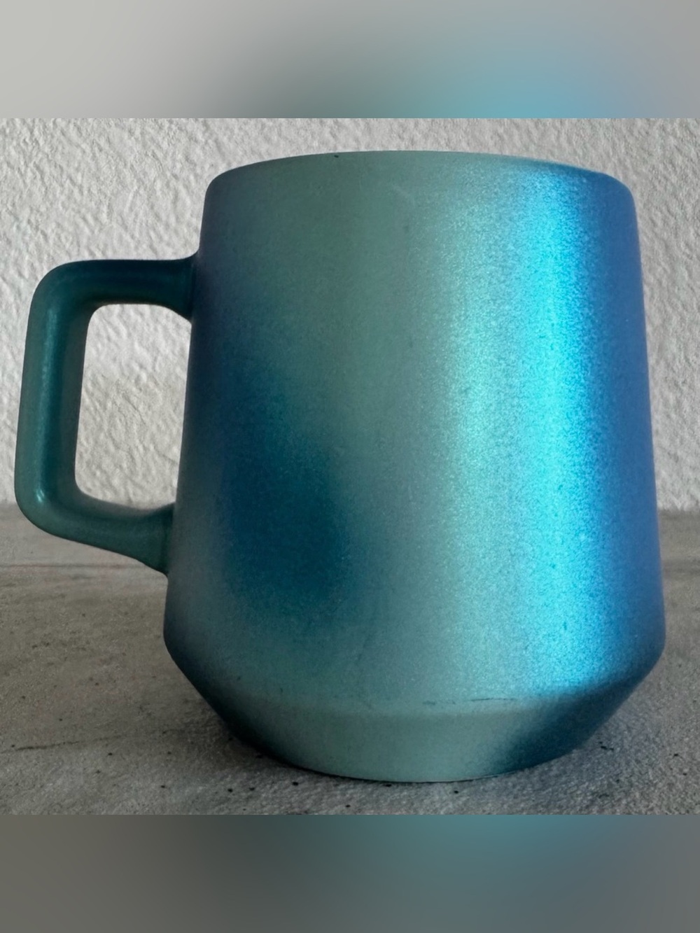 Starbucks 2021 Blue Green Aqua Ocean Shimmer Pearl Iridescent 14OZ Coffee Mug